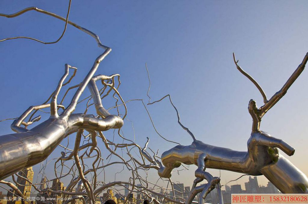 不锈钢树雕塑 景观大树雕塑
