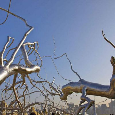 不锈钢树雕塑 景观大树雕塑